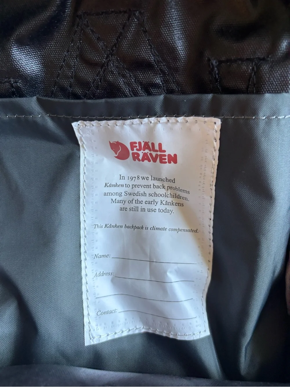 Fjallraven classic kånken